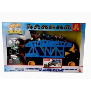 Hot Wheels Monster Truck Transporter 6 Trucks